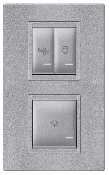 Univerzalni vertikalni indikator 3x16A sivi Experience - Slika 1