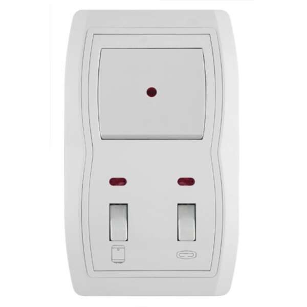 Vertikalna sklopka za kupatilo 16AX/250V (keramika) sa jednop. sklopkom 10AX/250V (plastika) Status - Slika 1