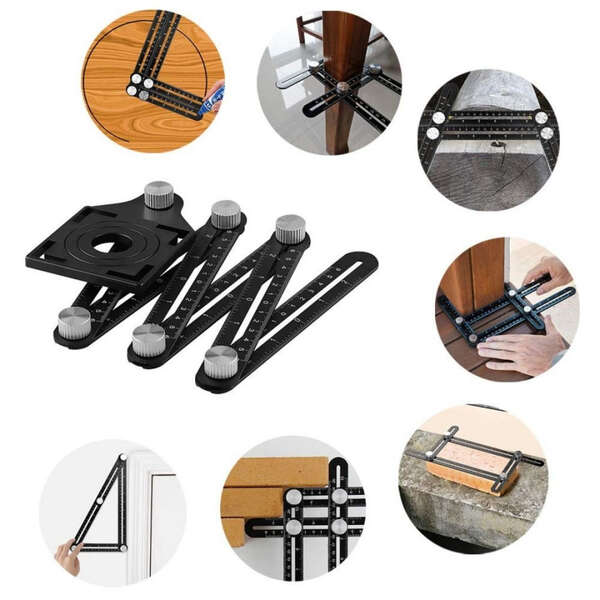 Višenamenski sklopivi lenjir za merenje - prenos uglova LEVIOR - Slika 3