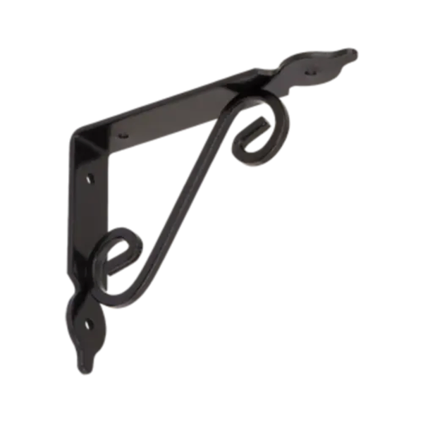 WOZ 140 HB ornamentalni nosač police 140mm/110mm kovani crni - Slika 1