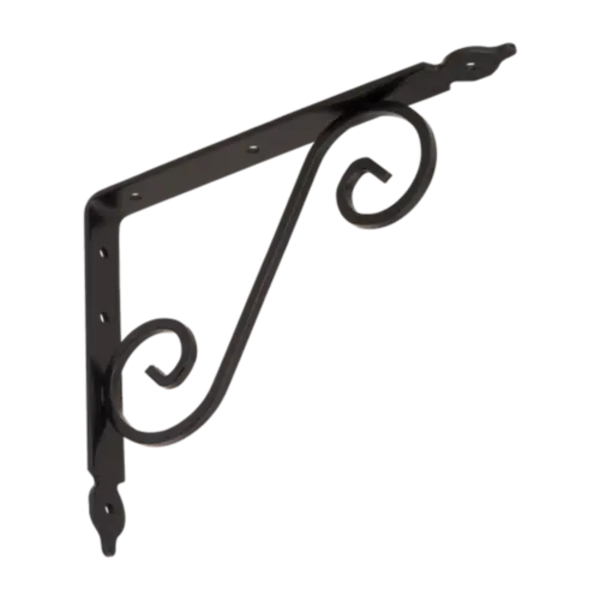 WOZ 240 HB ornamentalni nosač police 240mm/190mm kovani crni - Slika 1