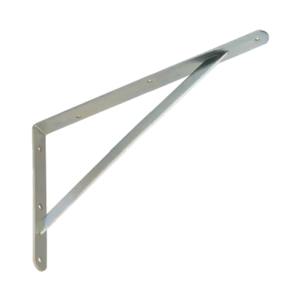 WSWP 500 Ojačani nosač polica 400x250 mm srebrna galvanski cink - Slika 1