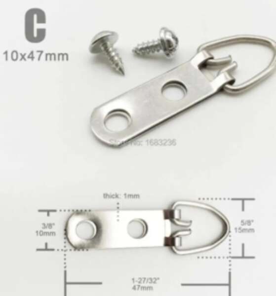 Zakačka za sliku C (10x47mm) - Slika 1