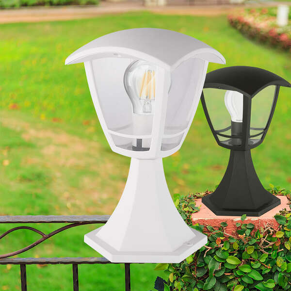 Zidna baštenska svetiljka bela E27-IP44 - Slika 2