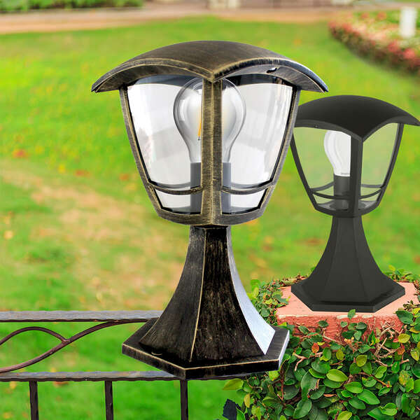 Zidna baštenska svetiljka bronzana E27-IP44 - Slika 2