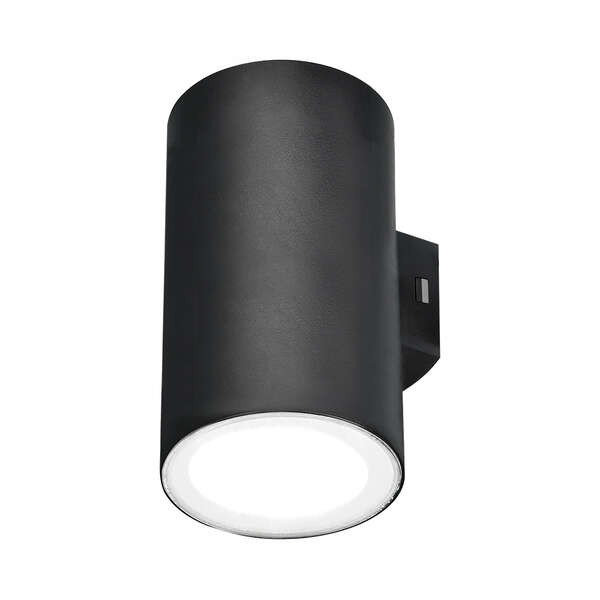 Zidna baštenska svetiljka crna 2x9W-3000K-IP65 - Slika 1