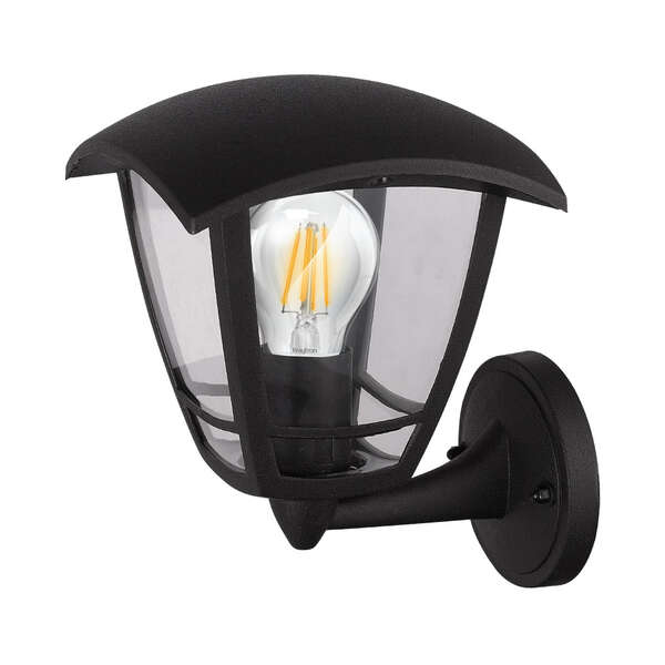 Zidna baštenska svetiljka crna E27-IP44 - Slika 1