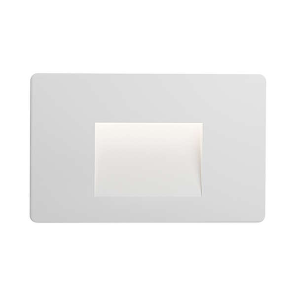 Zidna baštenska svetiljka kvadratna bela 3W-3000K-IP65 - Slika 3