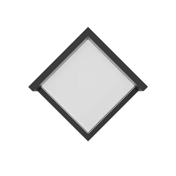 Zidna baštenska svetiljka kvadratna crna 15W-3000K-IP65 - Slika 3