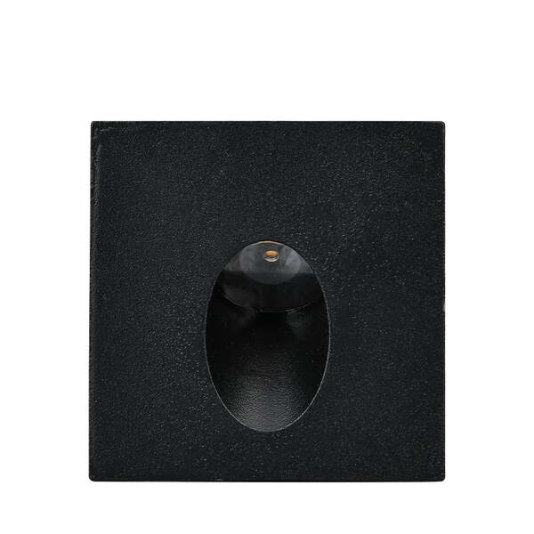 Zidna baštenska svetiljka kvadratna crna 2W-3000K-IP65 - Slika 3