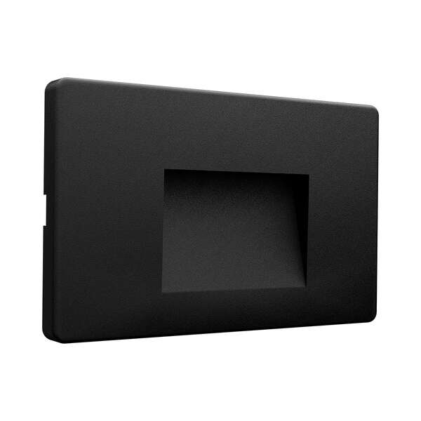 Zidna baštenska svetiljka kvadratna crna 3W-3000K-IP65 - Slika 4