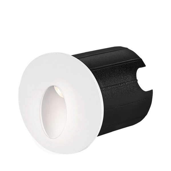 Zidna baštenska svetiljka okrugla bela 2W-3000K-IP65 - Slika 1