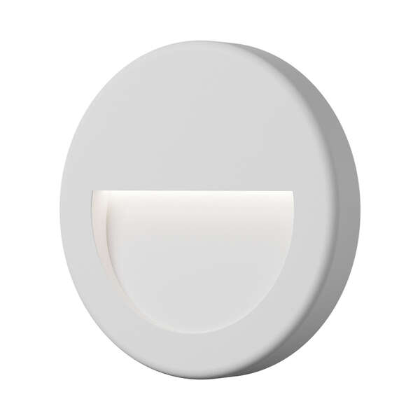 Zidna baštenska svetiljka okrugla bela 3W-3000K-IP65 - Slika 1