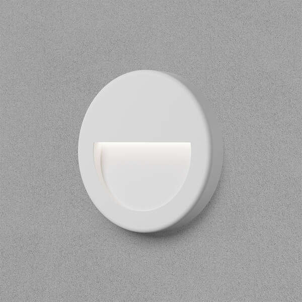 Zidna baštenska svetiljka okrugla bela 3W-3000K-IP65 - Slika 2