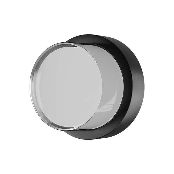 Zidna baštenska svetiljka okrugla crna, 15W-4000K-IP65 - Slika 1