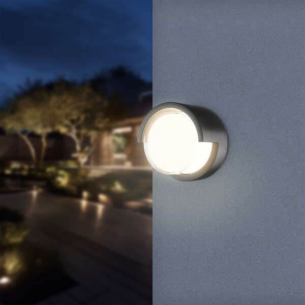 Zidna baštenska svetiljka okrugla crna, 15W-4000K-IP65 - Slika 2