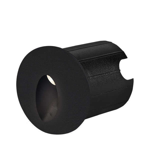 Zidna baštenska svetiljka okrugla crna 2W-3000K-IP65 - Slika 1