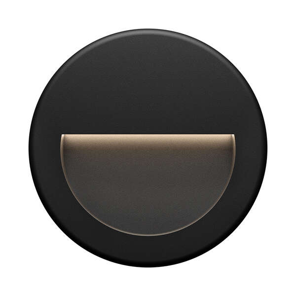 Zidna baštenska svetiljka okrugla crna 3W-3000K-IP65 - Slika 3