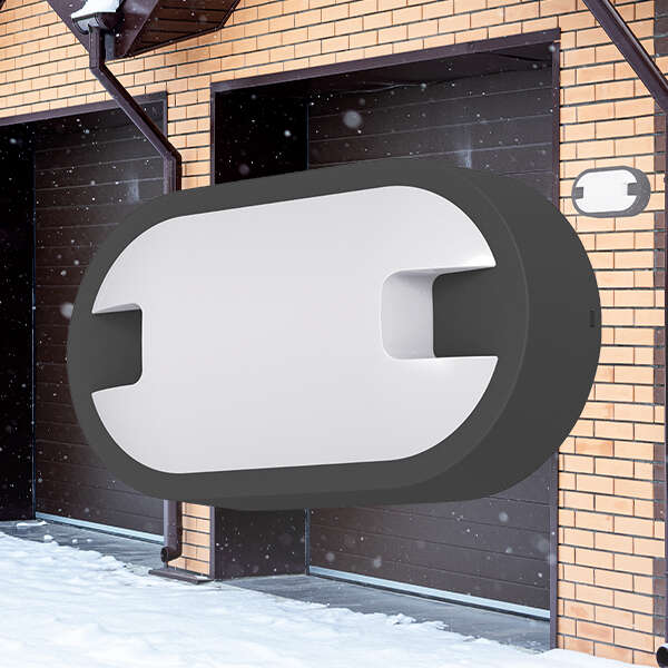 Zidna baštenska svetiljka siva, 15W-6500K-IP65 - Slika 2