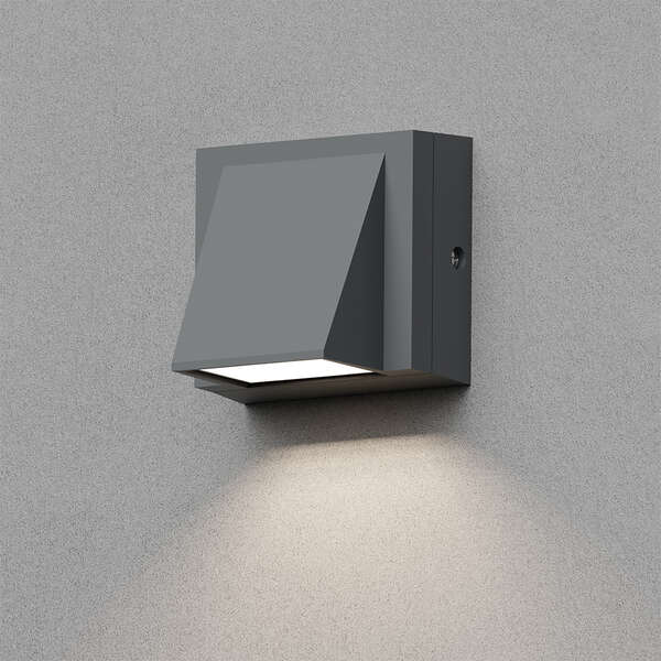 Zidna baštenska svetiljka siva 1x6W-3IN1-IP65 - Slika 2