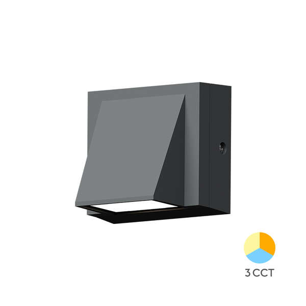 Zidna baštenska svetiljka siva 1x6W-3IN1-IP65 - Slika 1