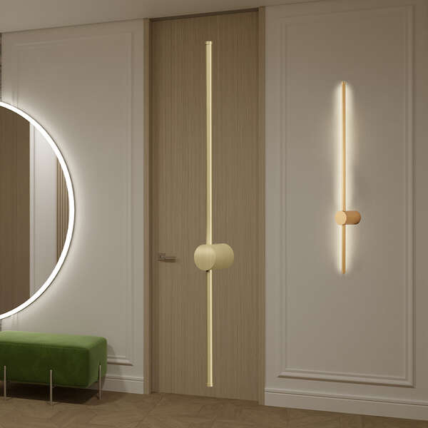 Zidna lampa zlatna WL800-16W-3000K - Slika 2