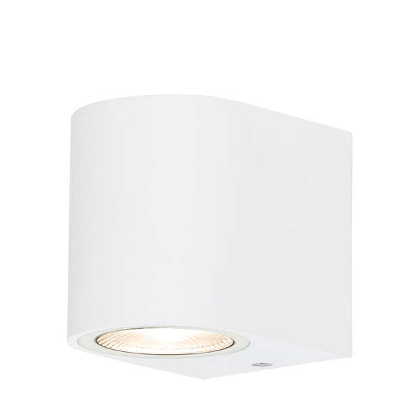 Zidna rozetna bela 1xGU10-IP44 - Slika 1