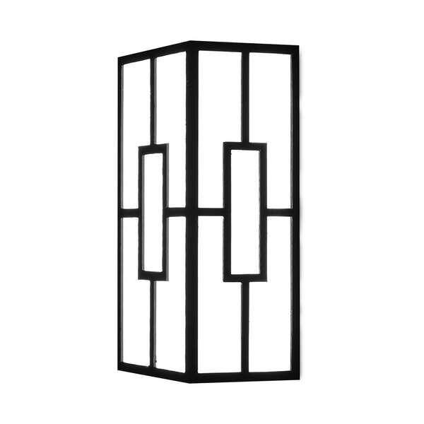 Zidna rozetna pravougaona crna 10W-3U1-IP44 - Slika 1