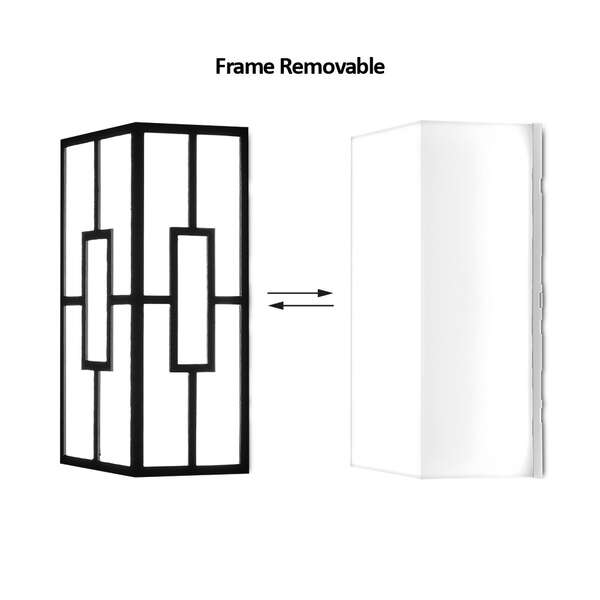 Zidna rozetna pravougaona crna 10W-3U1-IP44 - Slika 3
