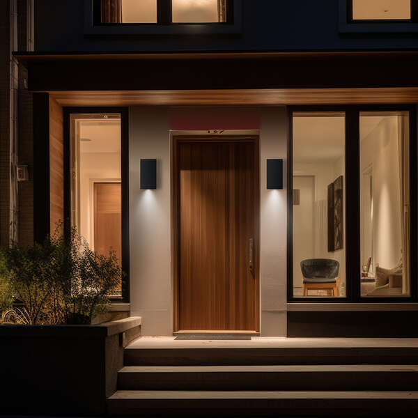 Zidna rozetna siva 2xGU10-IP44 - Slika 2