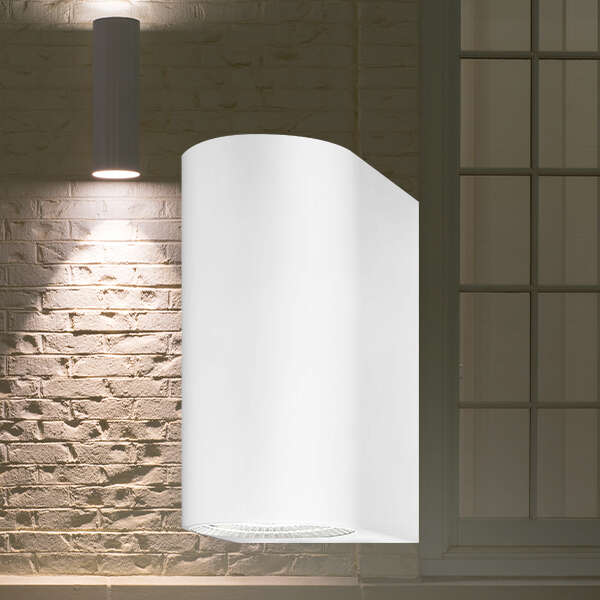 Zidna svetiljka bela 2x5W-3000K-IP44 - Slika 2