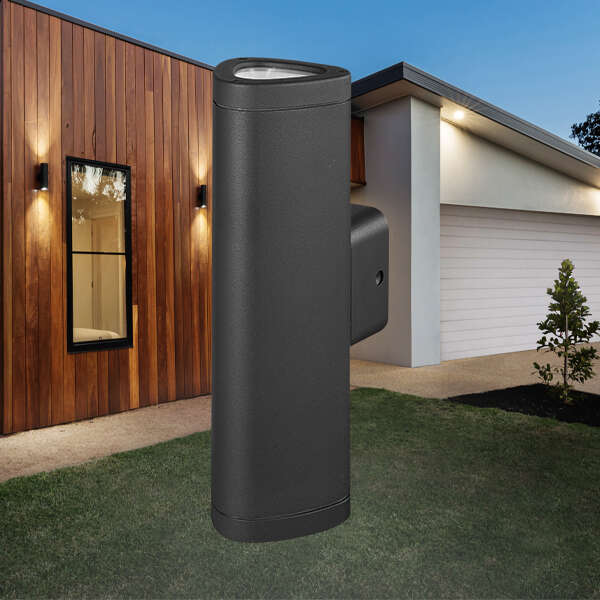 Zidna svetiljka siva 10W-3000K-IP54 - Slika 2