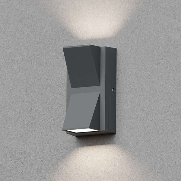 Zidna svetiljka siva 2x6W-3IN1-IP65 - Slika 2