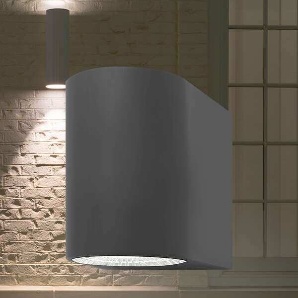 Zidna svetiljka siva 5W-3000K-IP44 - Slika 2