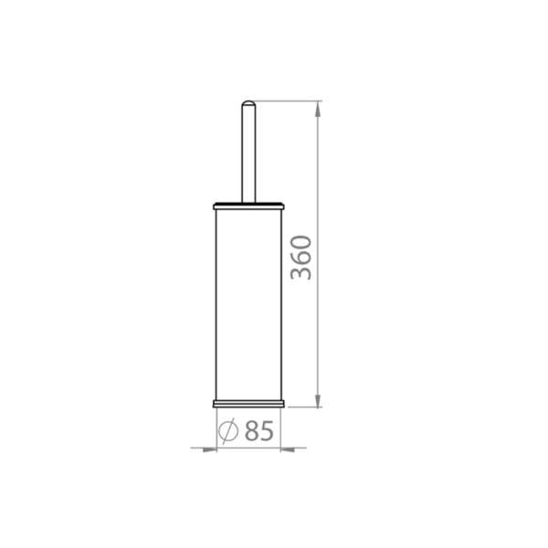 Četka za WC šolju classic LINNI - Slika 4