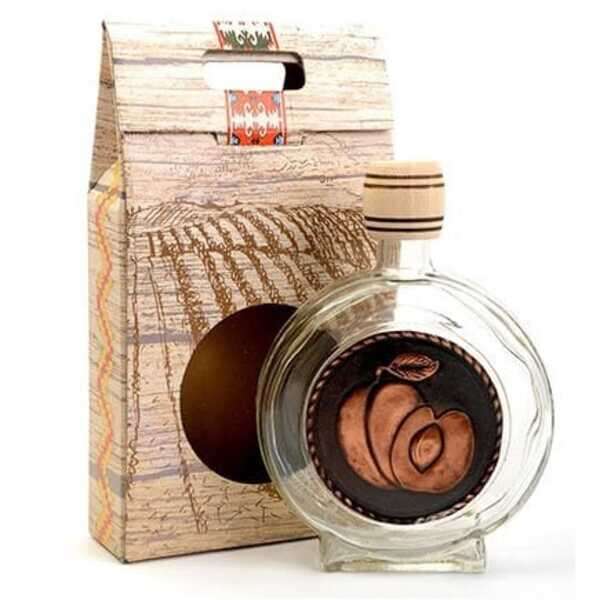 Čutura - flaša za rakiju sa motivom 0.75 kajsija - Slika 1