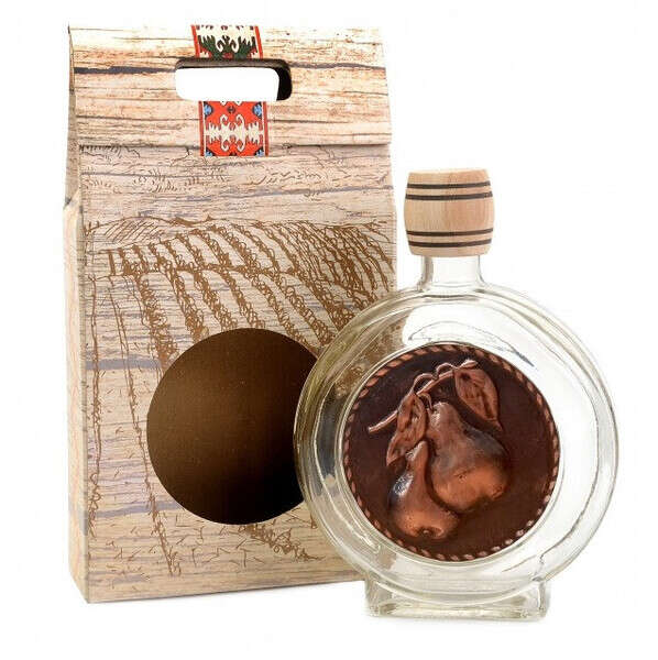 Čutura - flaša za rakiju sa motivom 0.75 kruška - Slika 1