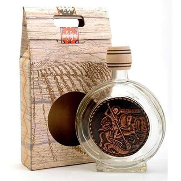 Čutura - flaša za rakiju sa motivom 0.75 Sveti Đorđe - Slika 1