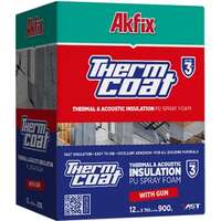 Akfix Thermcoat PU pena za toplotnu i zvučnu izolaciju (nanošenje pištoljem) 850ml - Slika 2