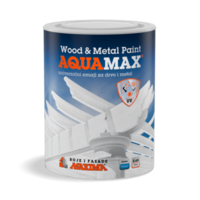 Aquamax emajl BELI SATINE vodena baza 0.65l