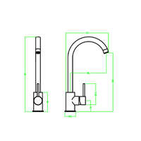 Baterija za sudoperu stojeća KITCHEN 303 - Slika 4