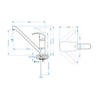 Baterija za sudoperu stojeća KONGO 001 - Slika 3