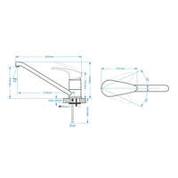 Baterija za sudoperu stojeća MISISIPI 001 - Slika 3