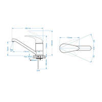 Baterija za sudoperu stojeća MISISIPI 002 - Slika 3
