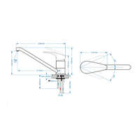 Baterija za sudoperu stojeća MISISIPI 303 - Slika 3