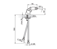 Baterija za bide  KLASIK K29101 - Slika 2