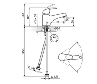 Baterija za lavabo PERLA JP301001 - Slika 2