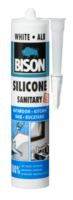 Bison silicone sanitary transparent 280ml white - Sanitarni silikonski zaptivač beli