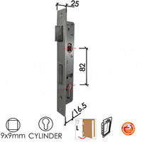 Brava za metalna vrata B2033 C SILVER 16.5/82/25/9 LEVA DBP1