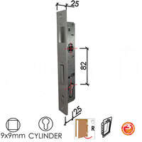 Brava za metalna vrata B2033 C SILVER 25/82/25/9 DESNA DBP1